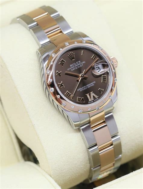 ladies scattered dia bezel rolex 6 oclock diammnds|rolex lady datejust bracelet.